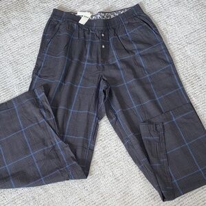 Aerie Women's Gray/Blue Plaid Pajama Pants